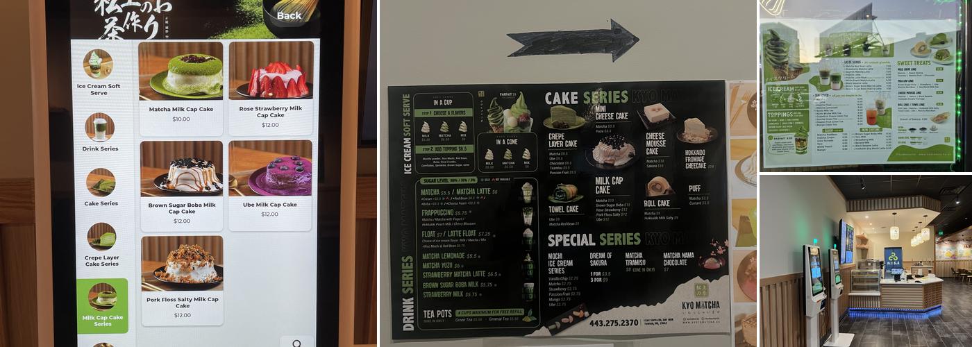 Kyoto Matcha Menu
