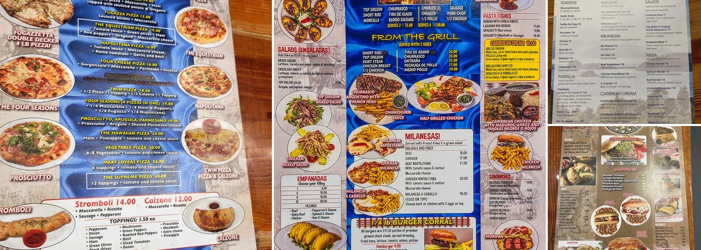 The Equestrian Grill Menu