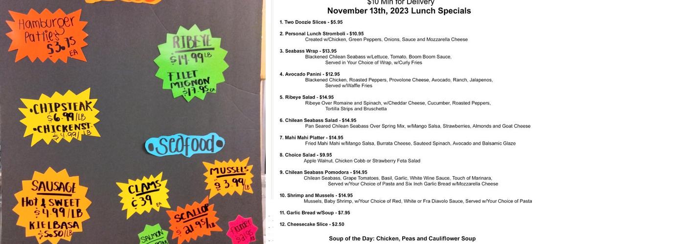 Carollos Deli, Franklinville Menu, Reviews (48), Photos (12