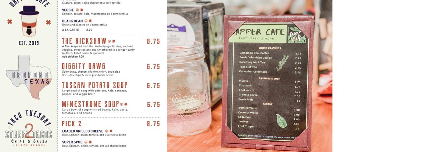 Dapper Cafe Menu