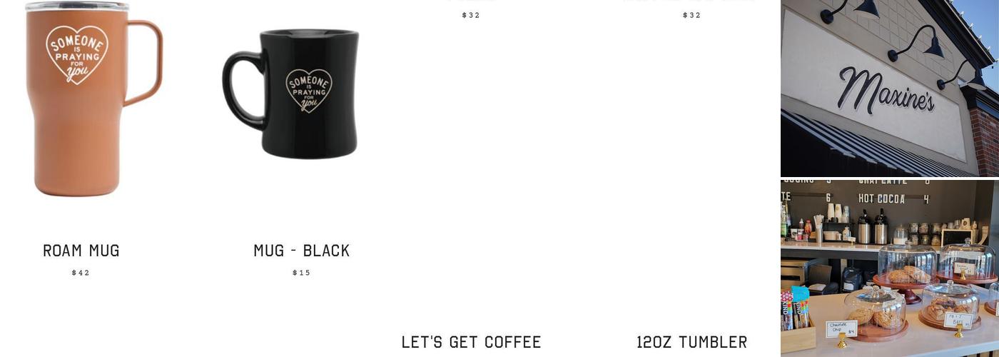 Maxine's Coffee Menu