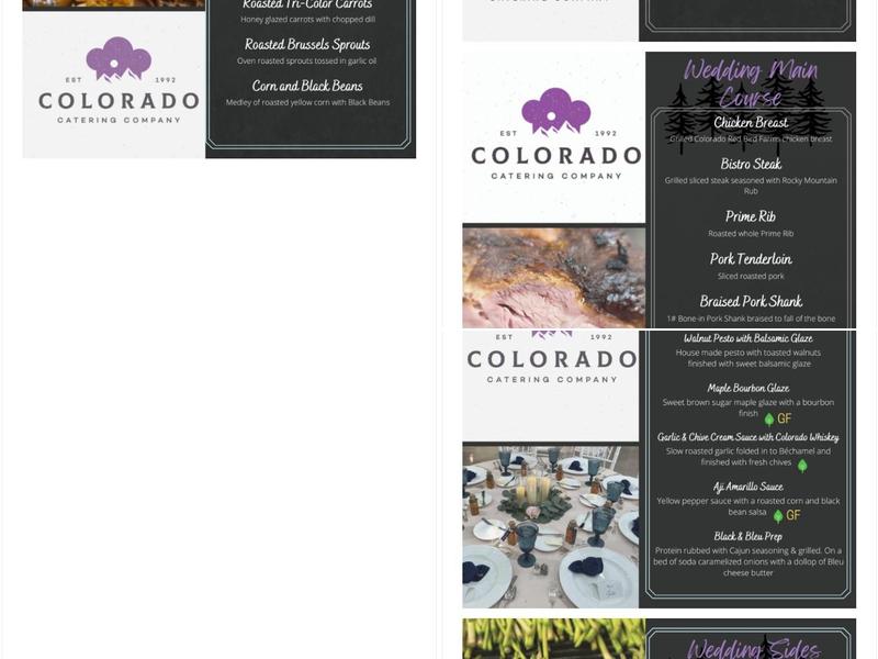Colorado Catering Co Menu