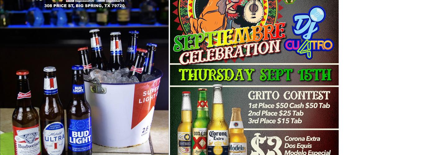 Agave Bar and Nightclub Menu