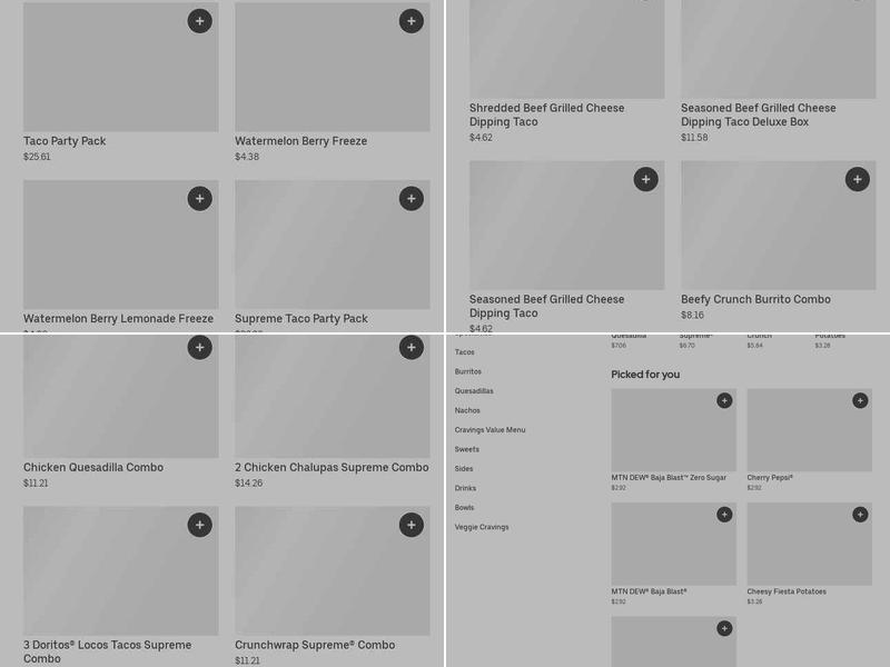Taco Bell Menu