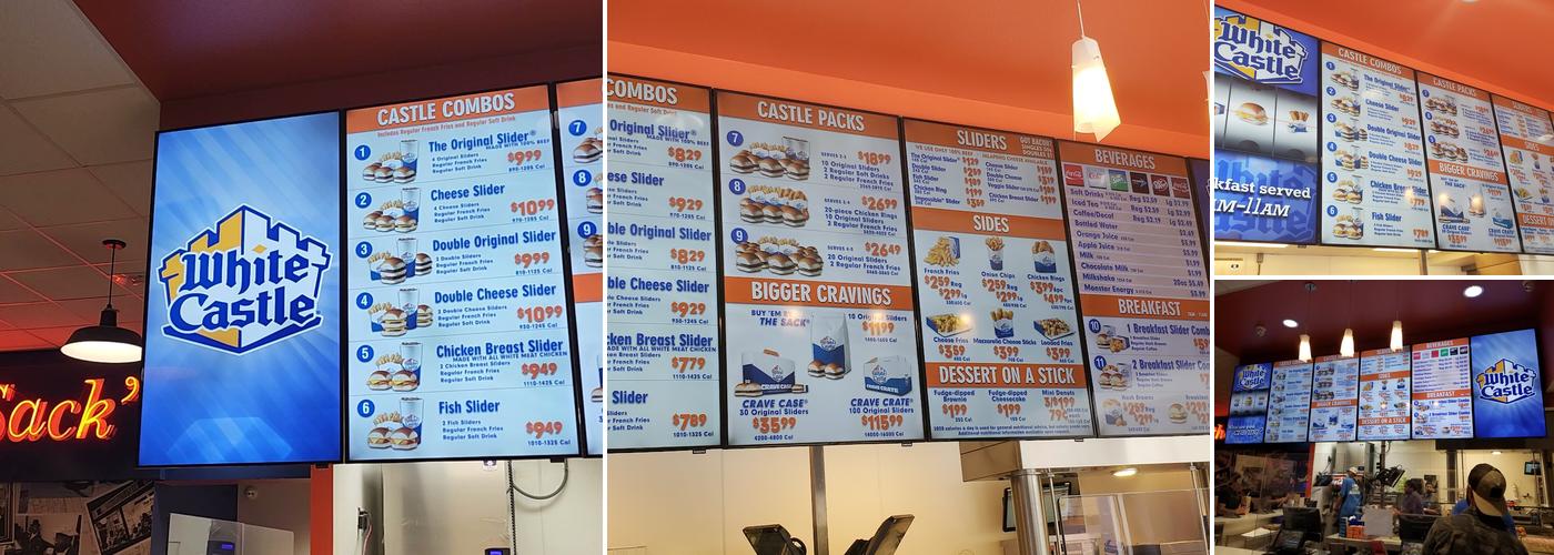 White Castle Menu