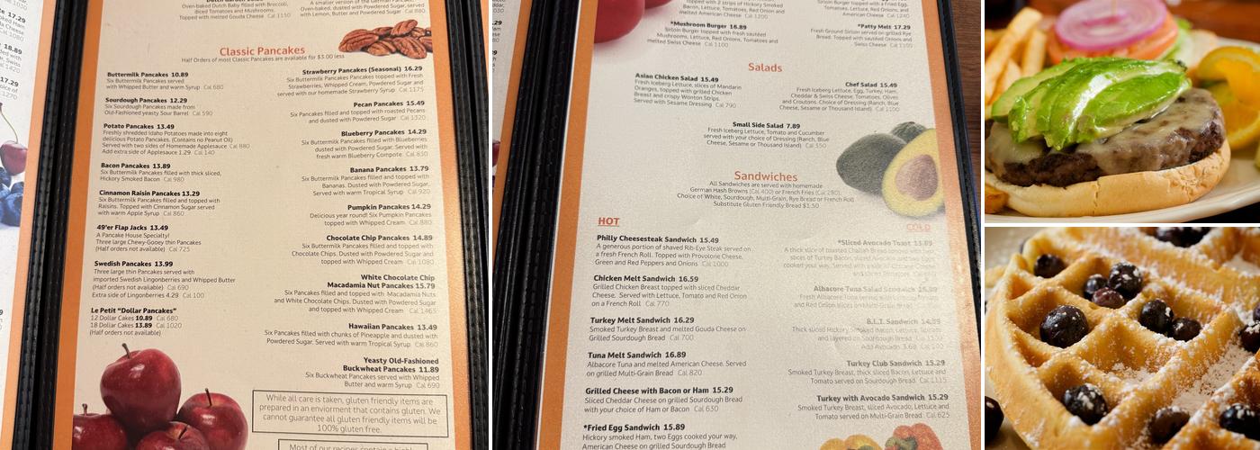 The Original Pancake House Menu