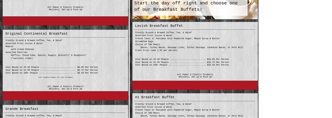 Frank's Deli & Catering Menu