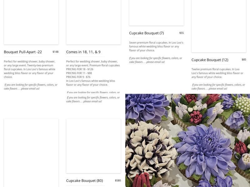 Sweet Loo Loo's Menu