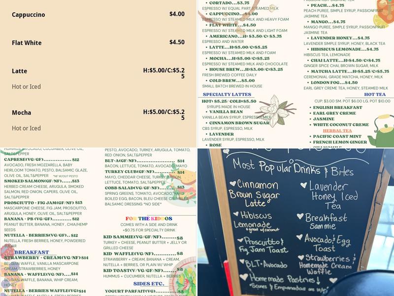 Leafs and Grounds Menu