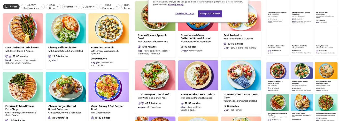 Dinnerly Menu