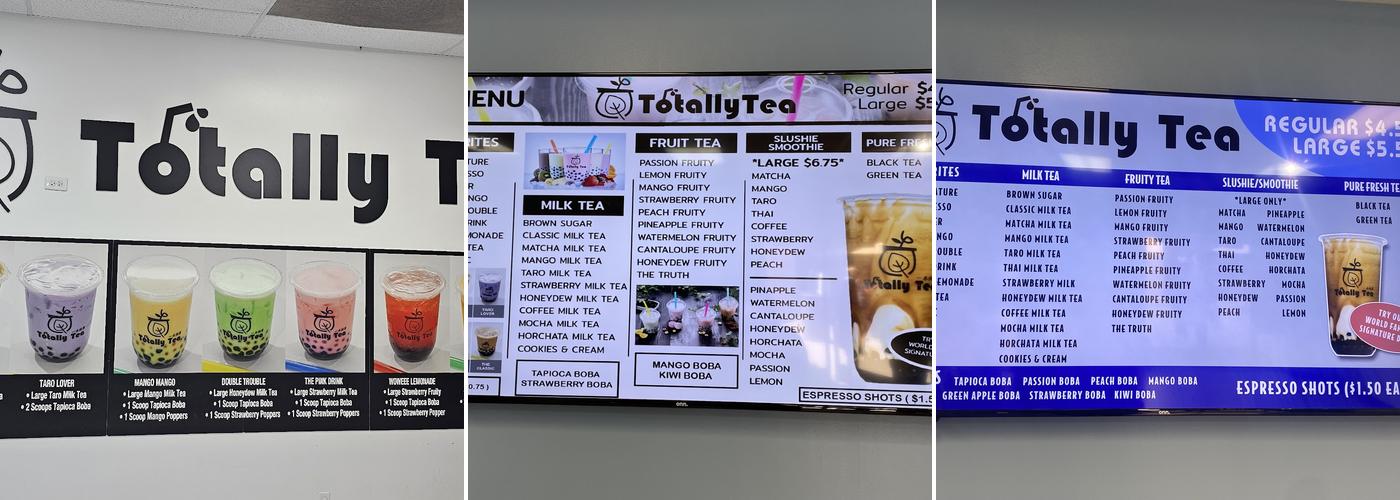 Totally Tea Menu