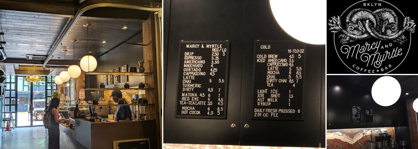 Marcy & Myrtle Menu