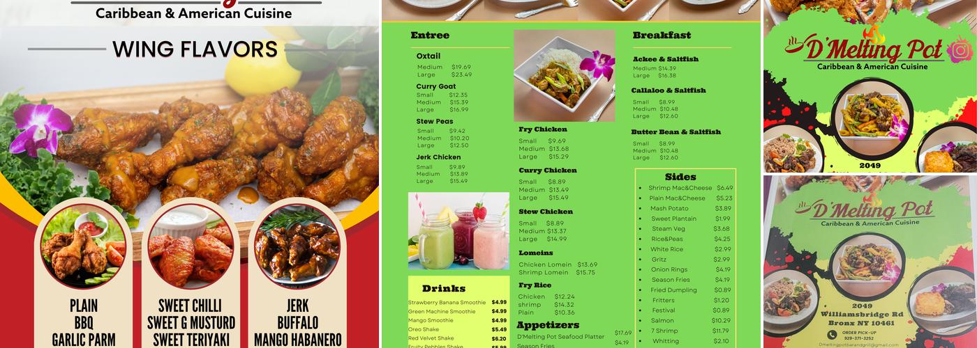 D'Melting Pot Menu
