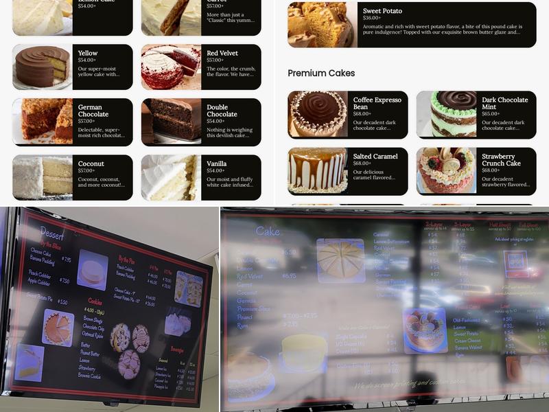 Brown Shuga Bakery Menu