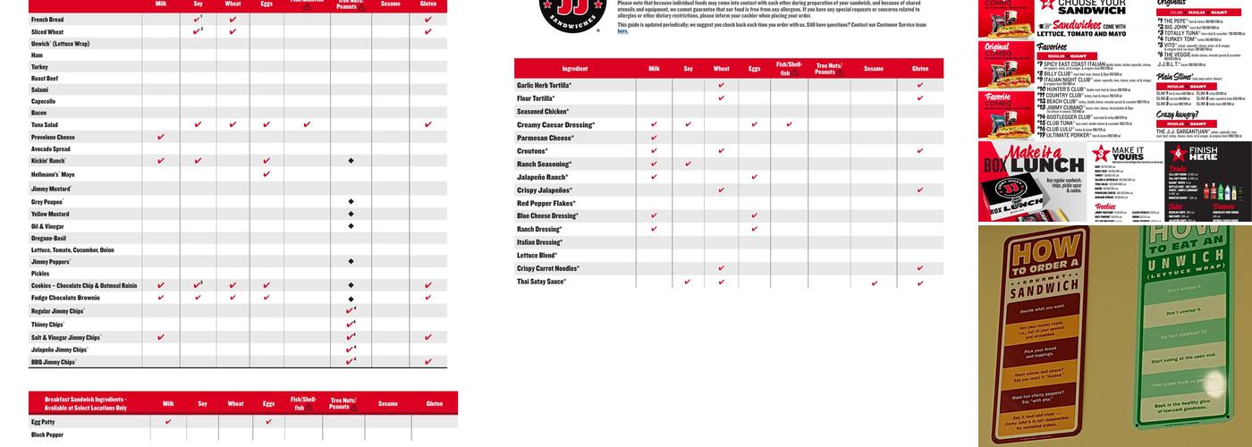 Jimmy John's Menu