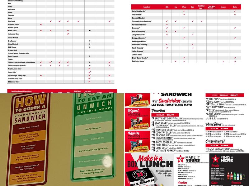 Jimmy John's Menu