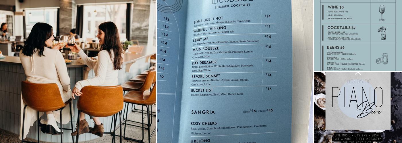 The Woodside bar Menu