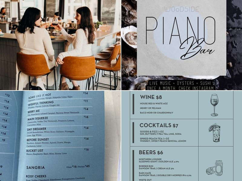 The Woodside bar Menu