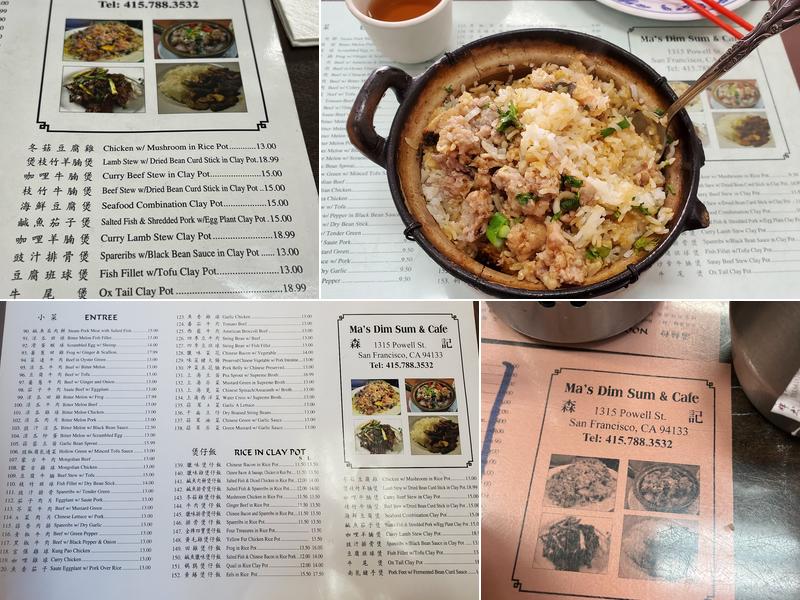 Ma's Dimsum & Cafe Menu