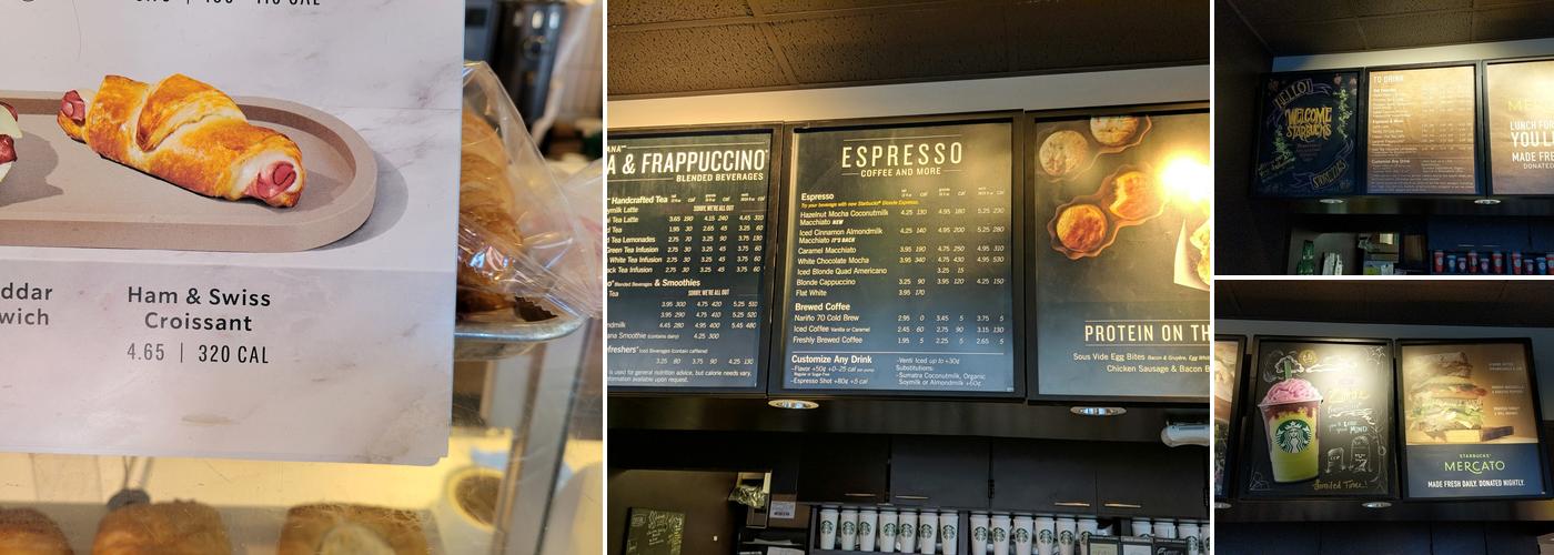 Starbucks Menu