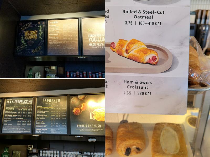 Starbucks Menu