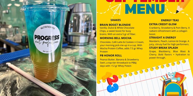 Nutrition Fix Menu
