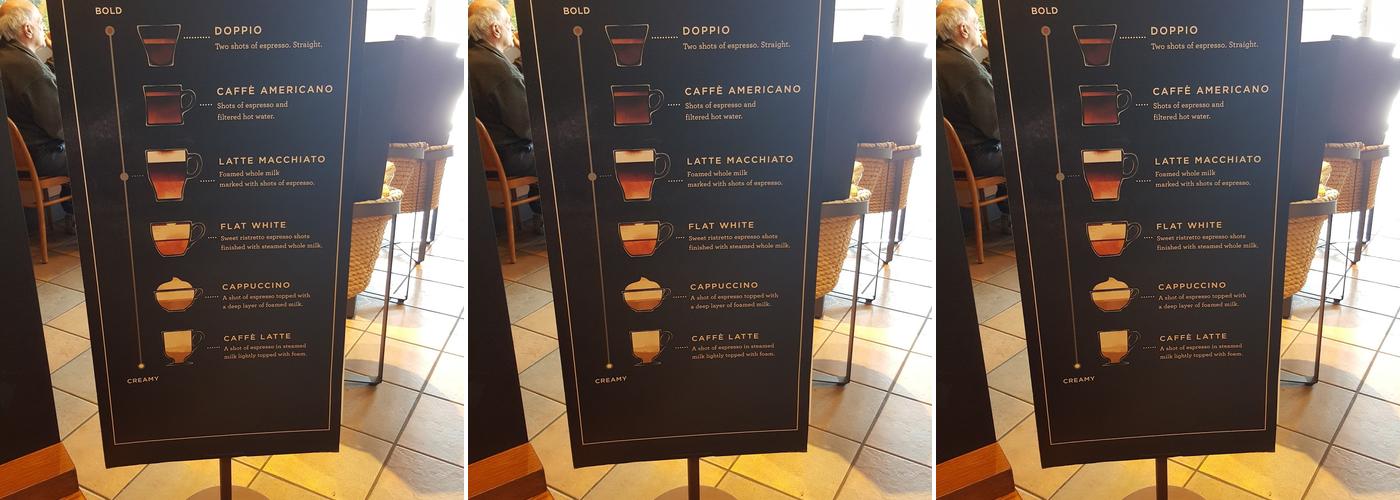Starbucks Menu
