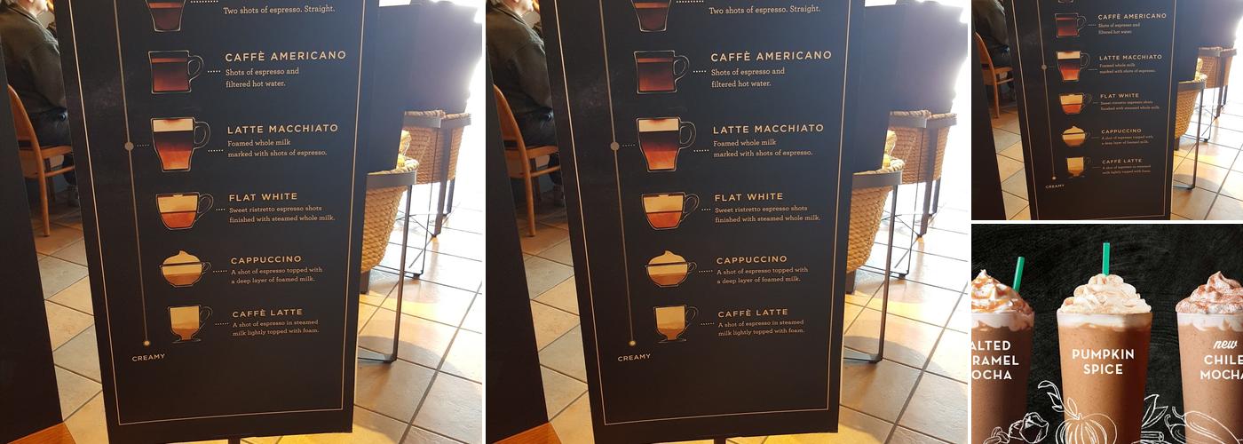 Starbucks Menu