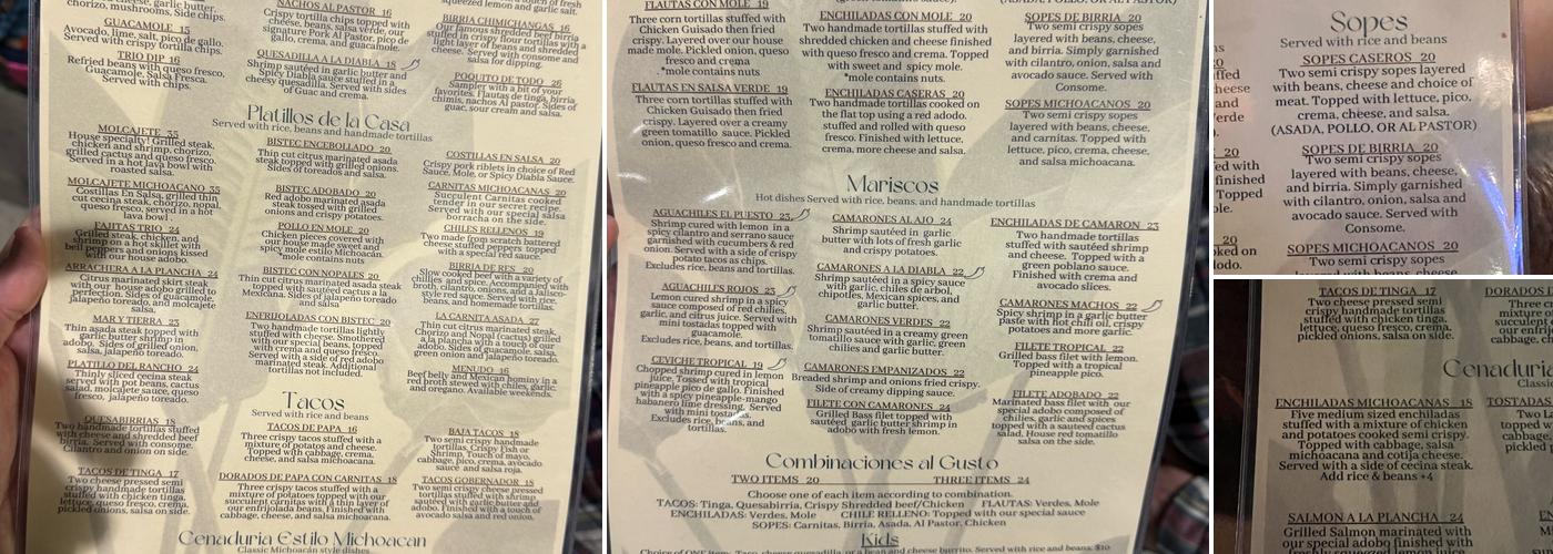 El Puesto Cocina & Lounge Menu