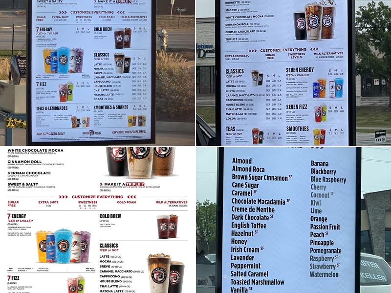 7 Brew Coffee Menu