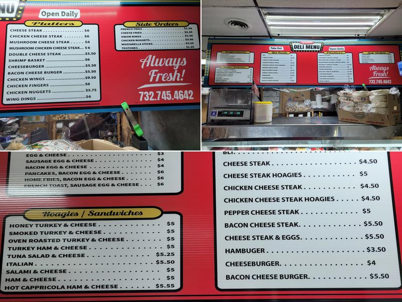 Spanish Corner Deli Menu