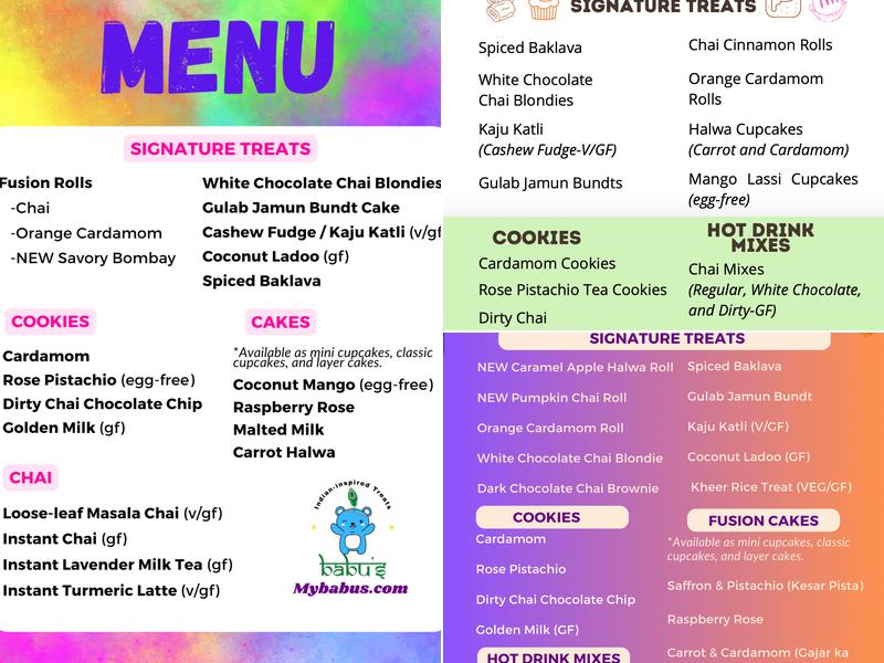 Babu's Menu