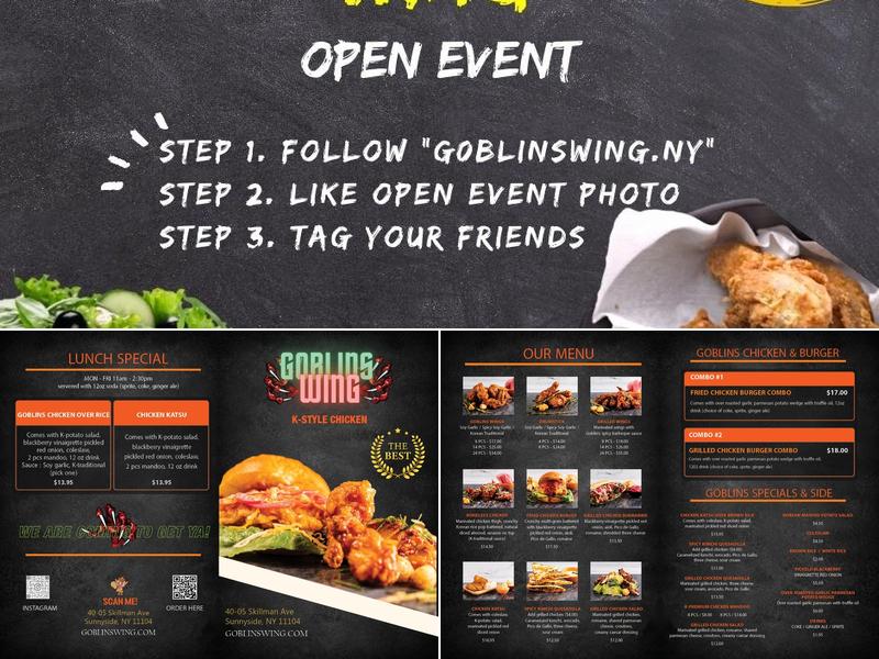 Goblins Wing Menu
