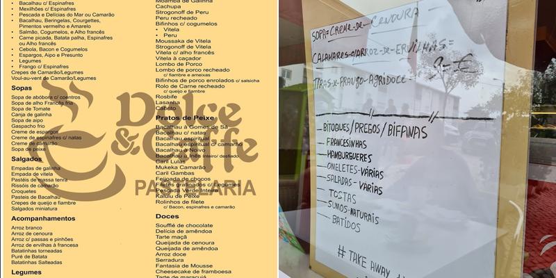 Dolce Caffe Menu