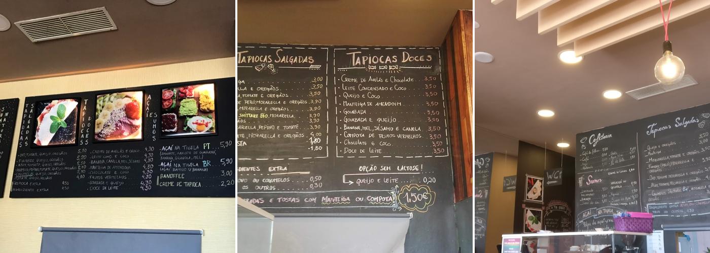 Chef Tapioca (Matosinhos) Menu
