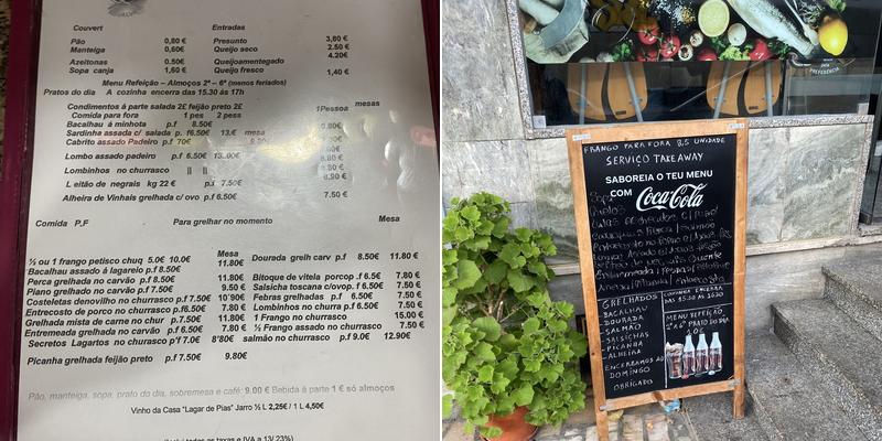 Estação dos Grelhados Menu