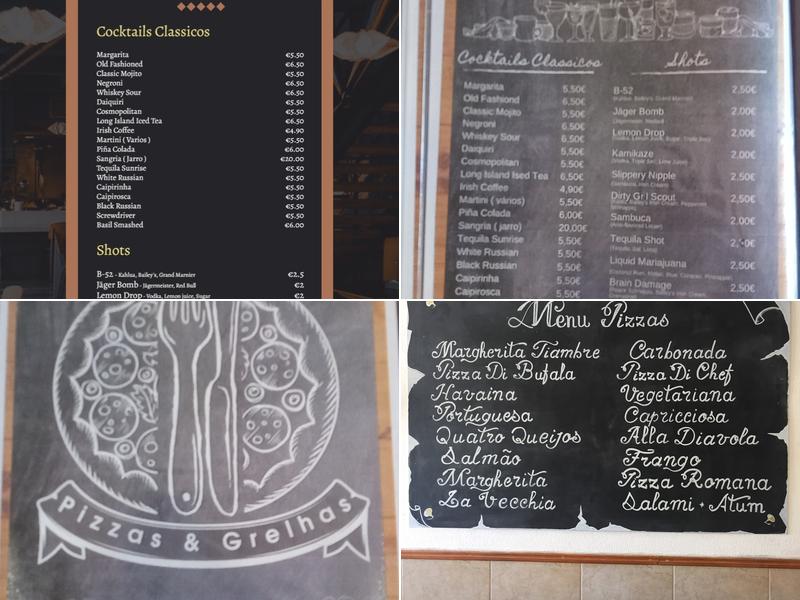 Pizza's & Grelhas Menu