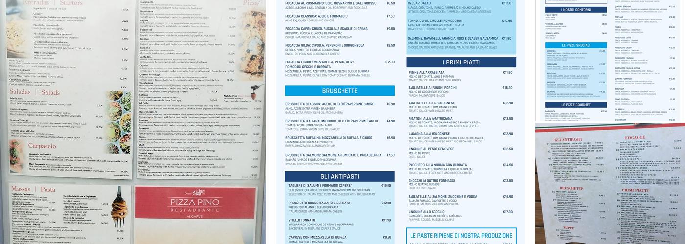 Restaurante Da Pino Menu