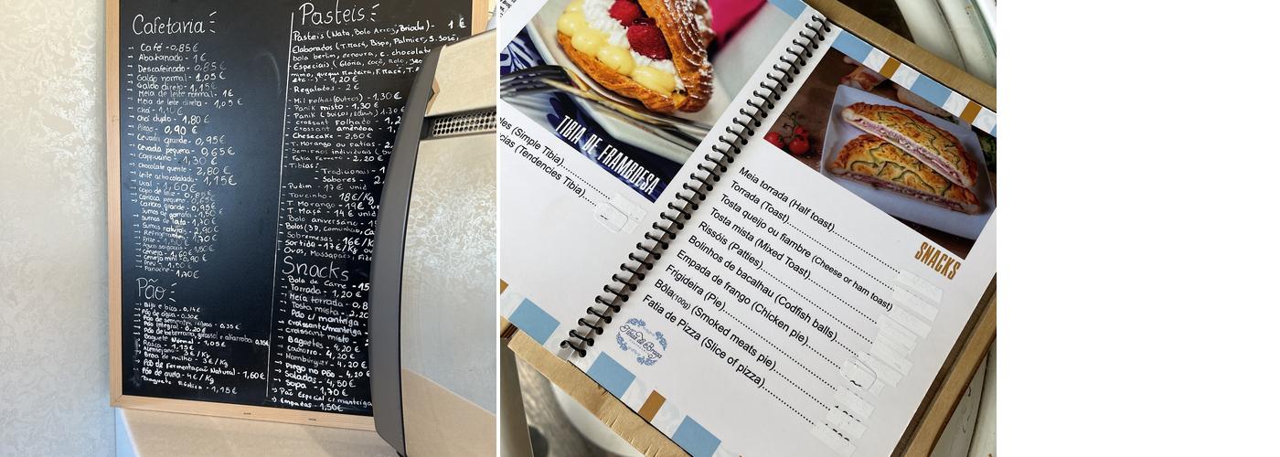 Tibias De Braga Menu