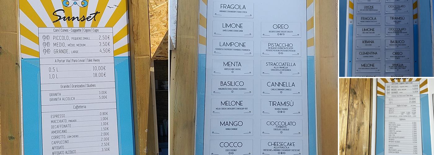 Gelato Davvero Oeiras Menu