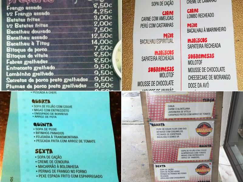 Titoy Menu