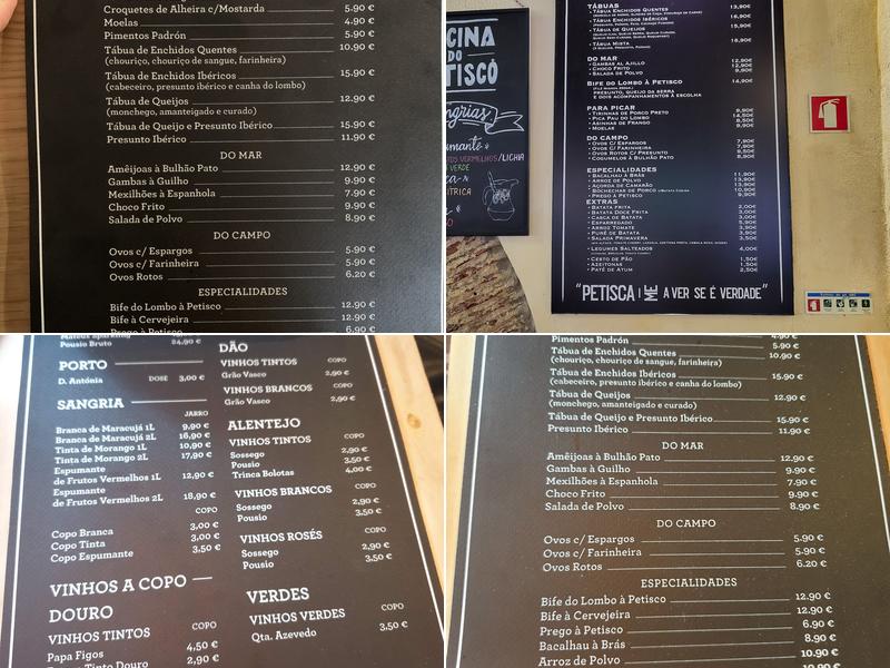 Restaurante Oficina do Petisco (Oficina do Petisco) Menu