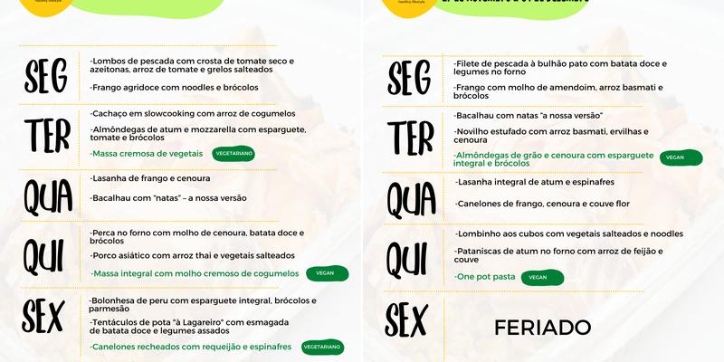 Umbigo Feliz - Healthy Lifestyle Menu