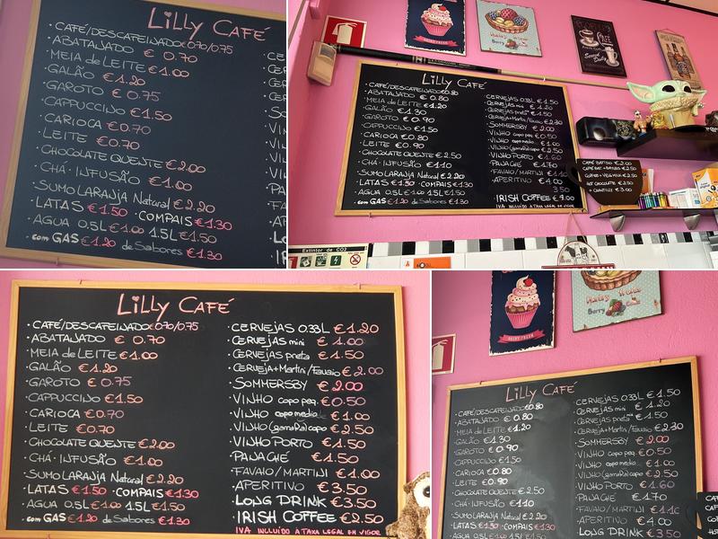 Lilly Café Menu