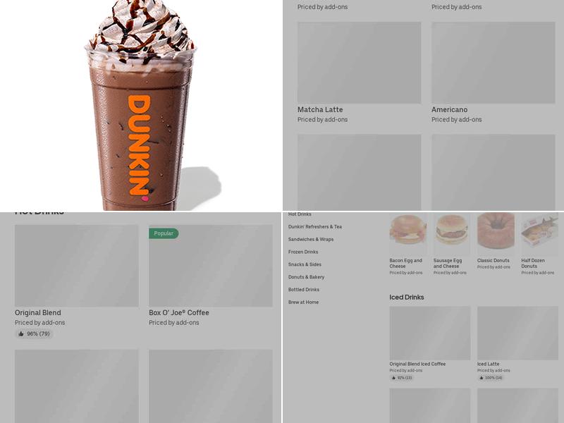 Dunkin' Menu