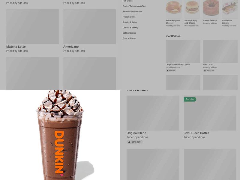 Dunkin' Menu