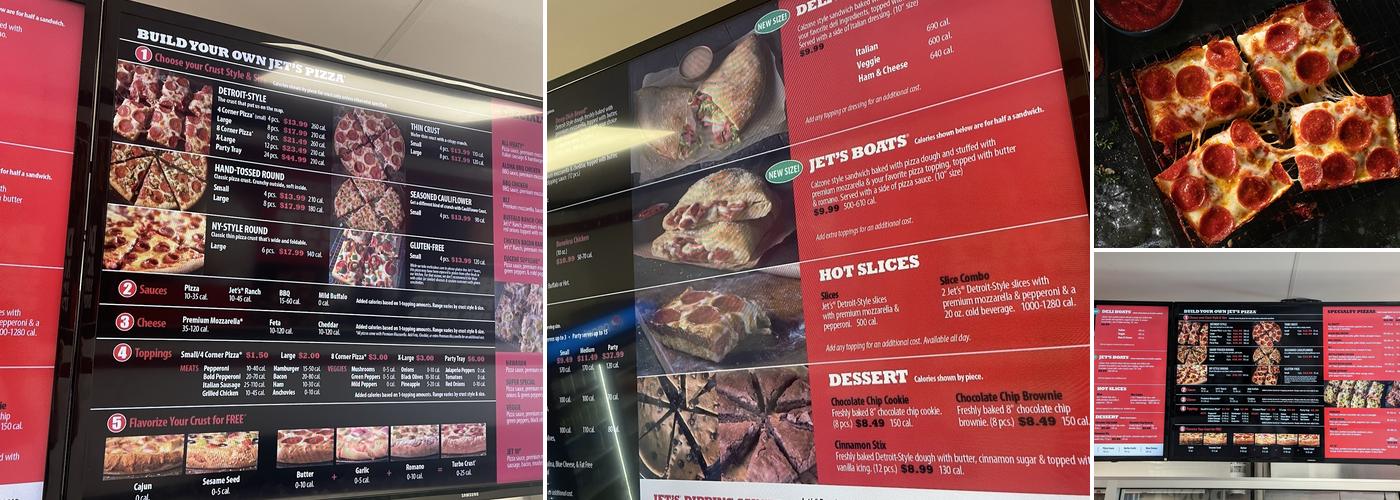 Jet’s Pizza Menu