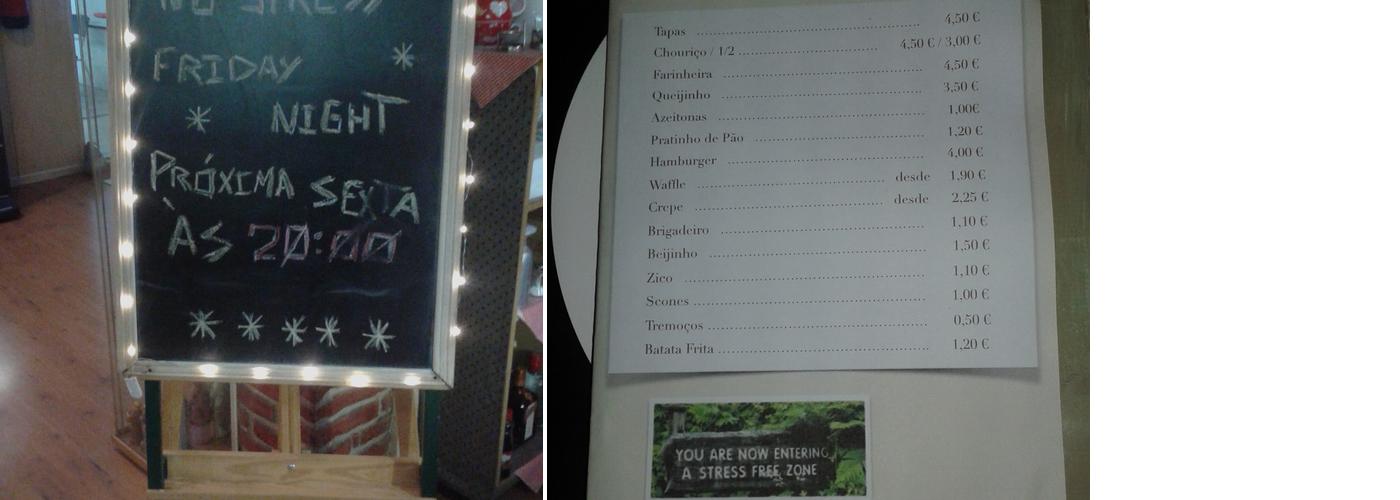 Grão d'Café Menu