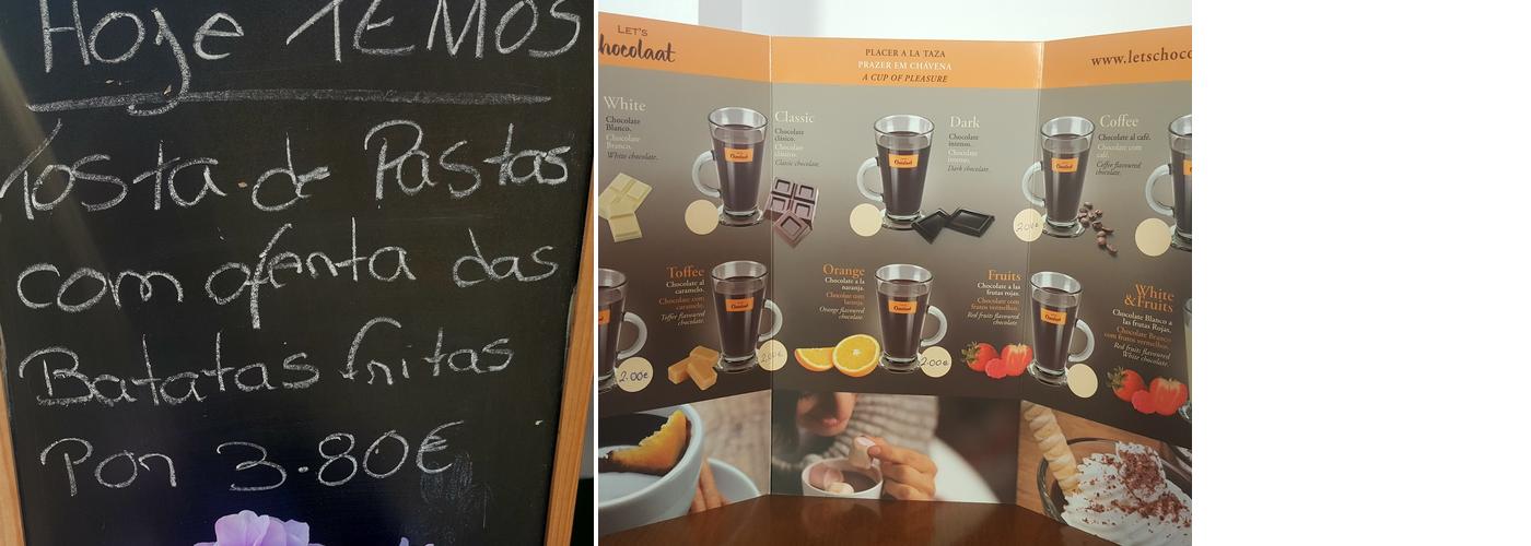 Atelier de Chá Menu