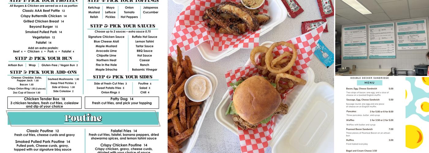 Double Decker Sundridge Menu